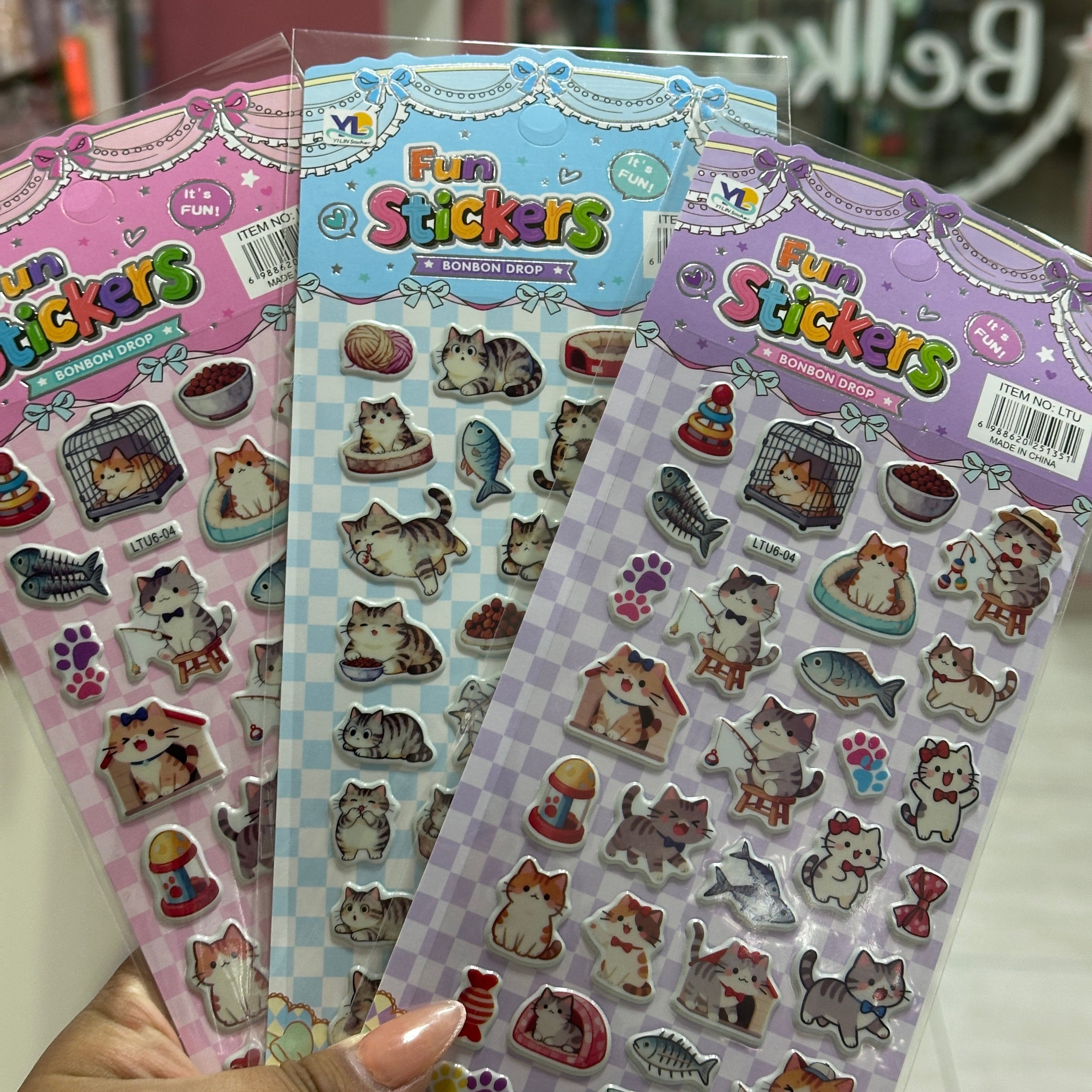 Stickers con relieve - Gatito