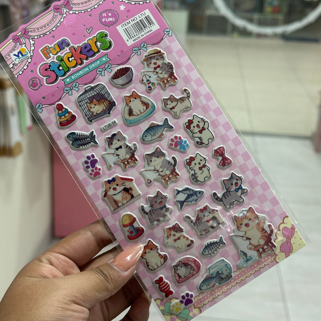 Stickers con relieve - Gatito