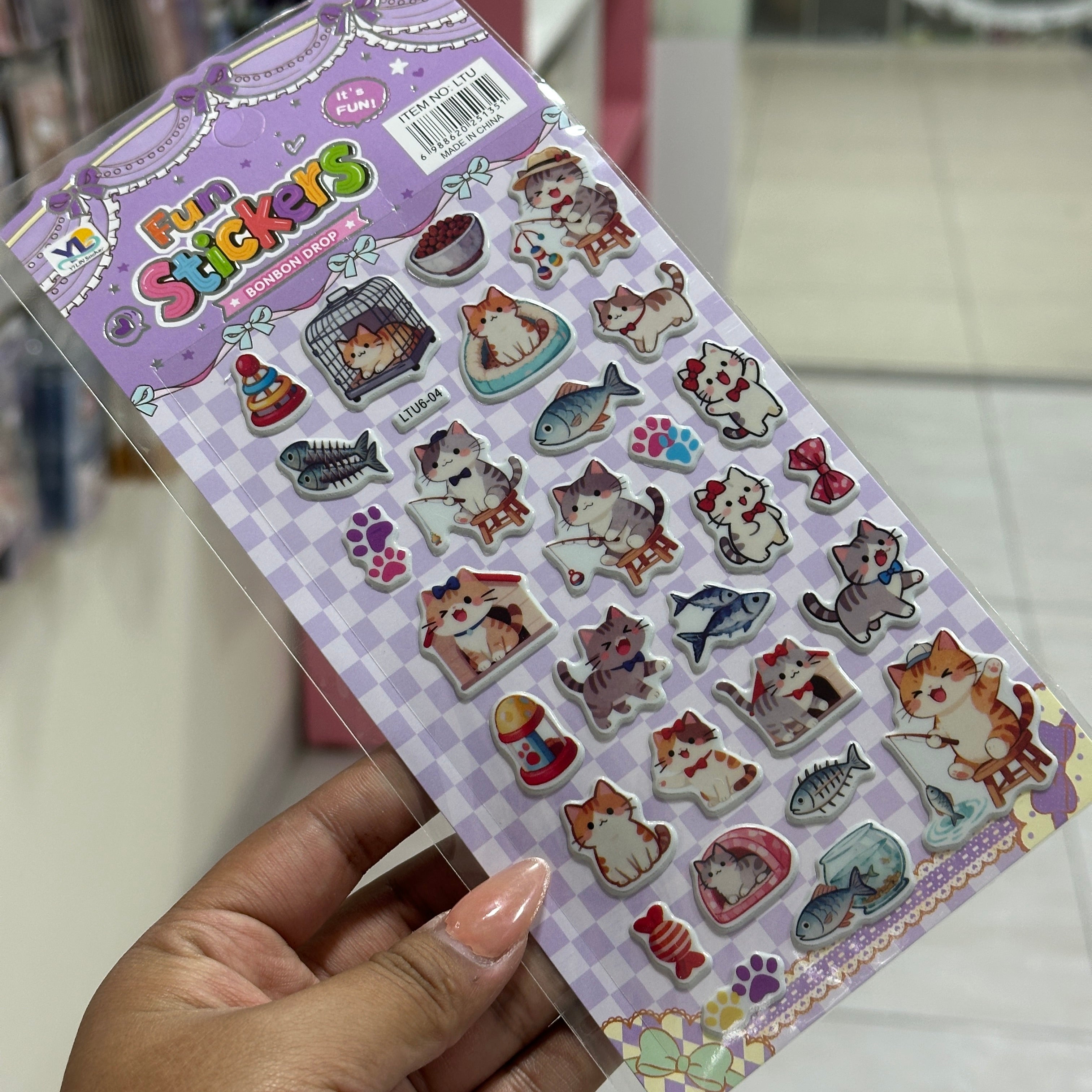 Stickers con relieve - Gatito