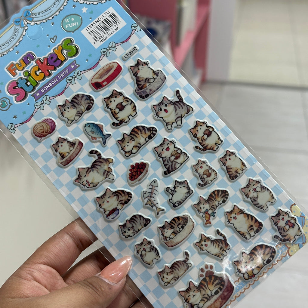 Stickers con relieve - Gatito