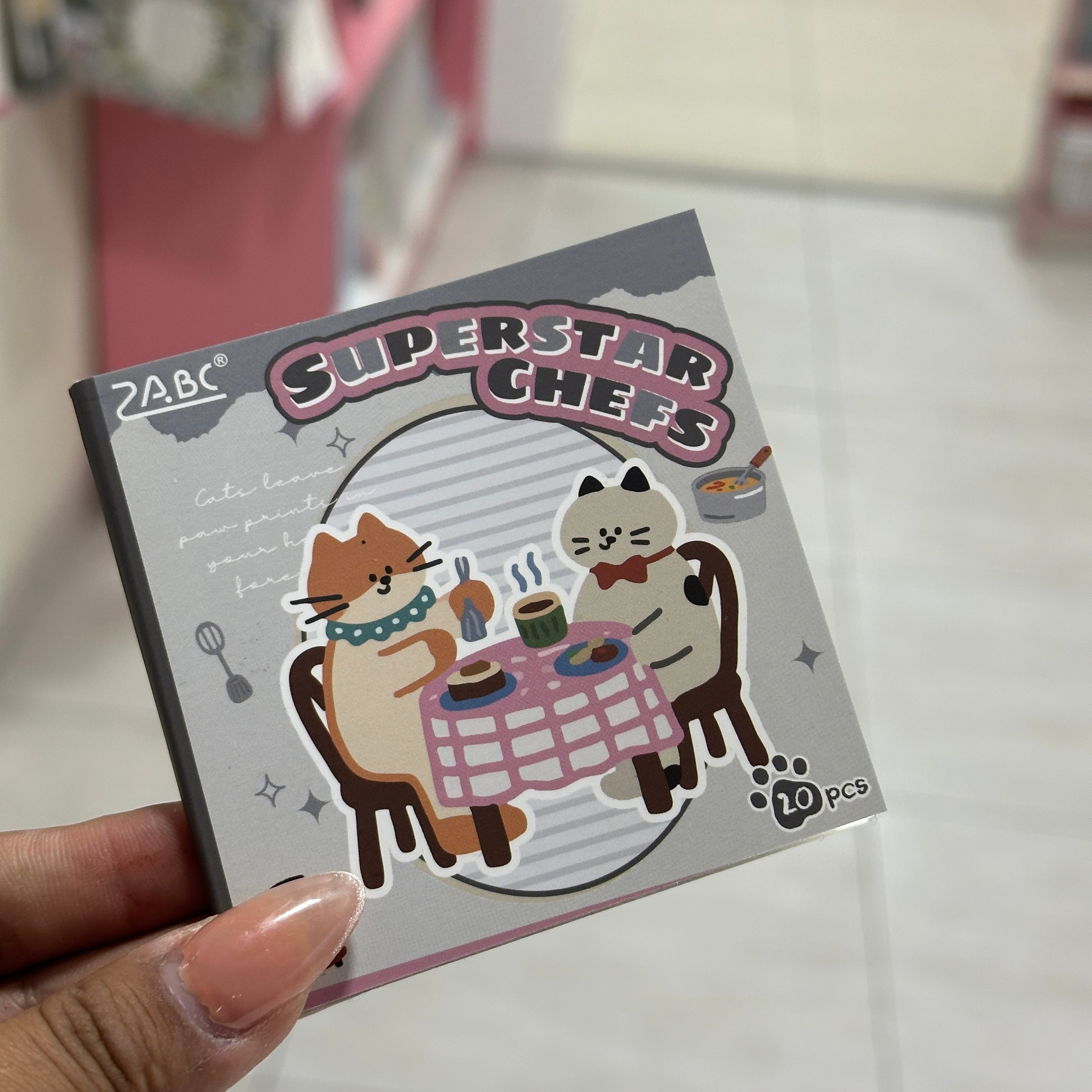 Mini libros de Stickers - Gatitos Situaciones Cotidianas