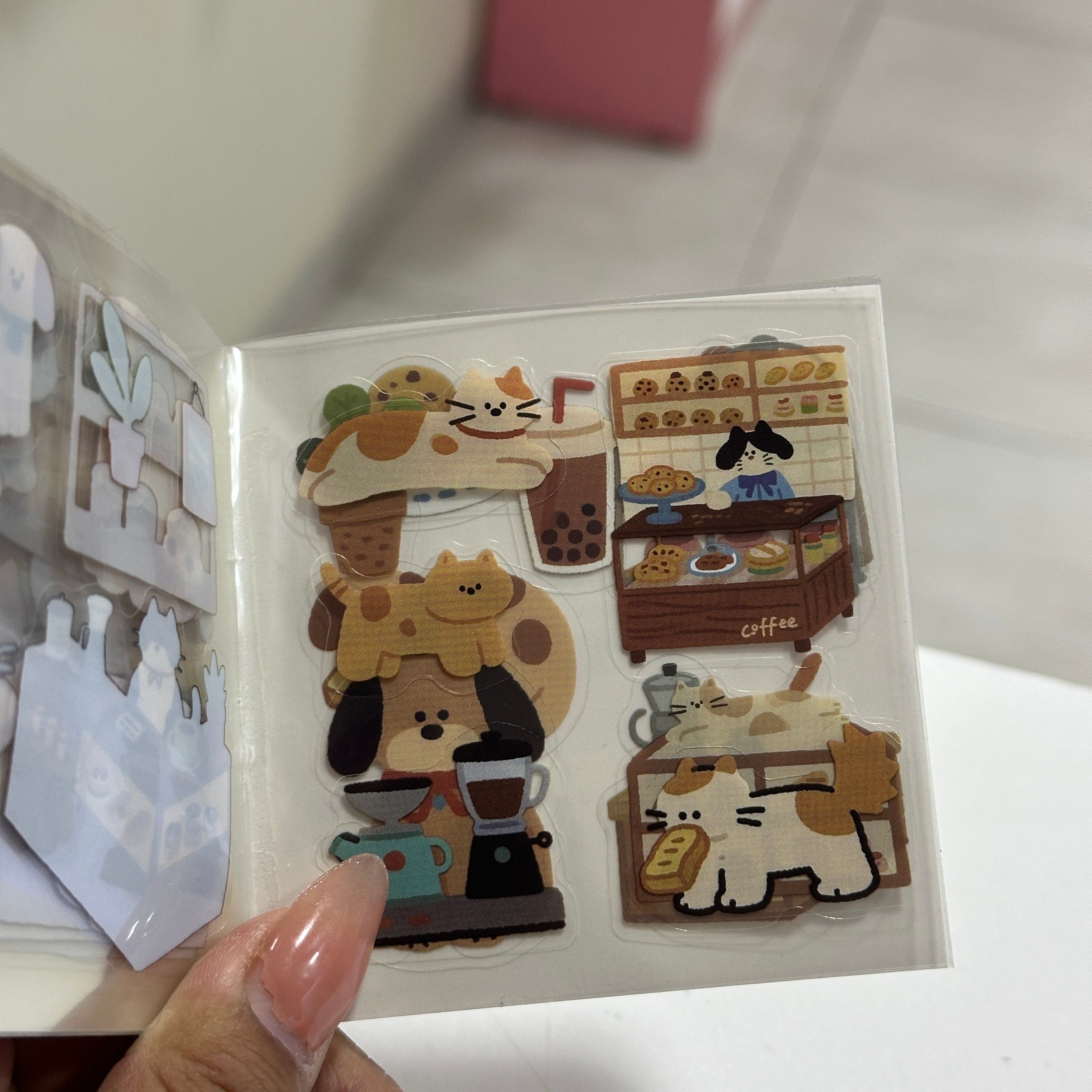 Mini libros de Stickers - Gatitos Situaciones Cotidianas