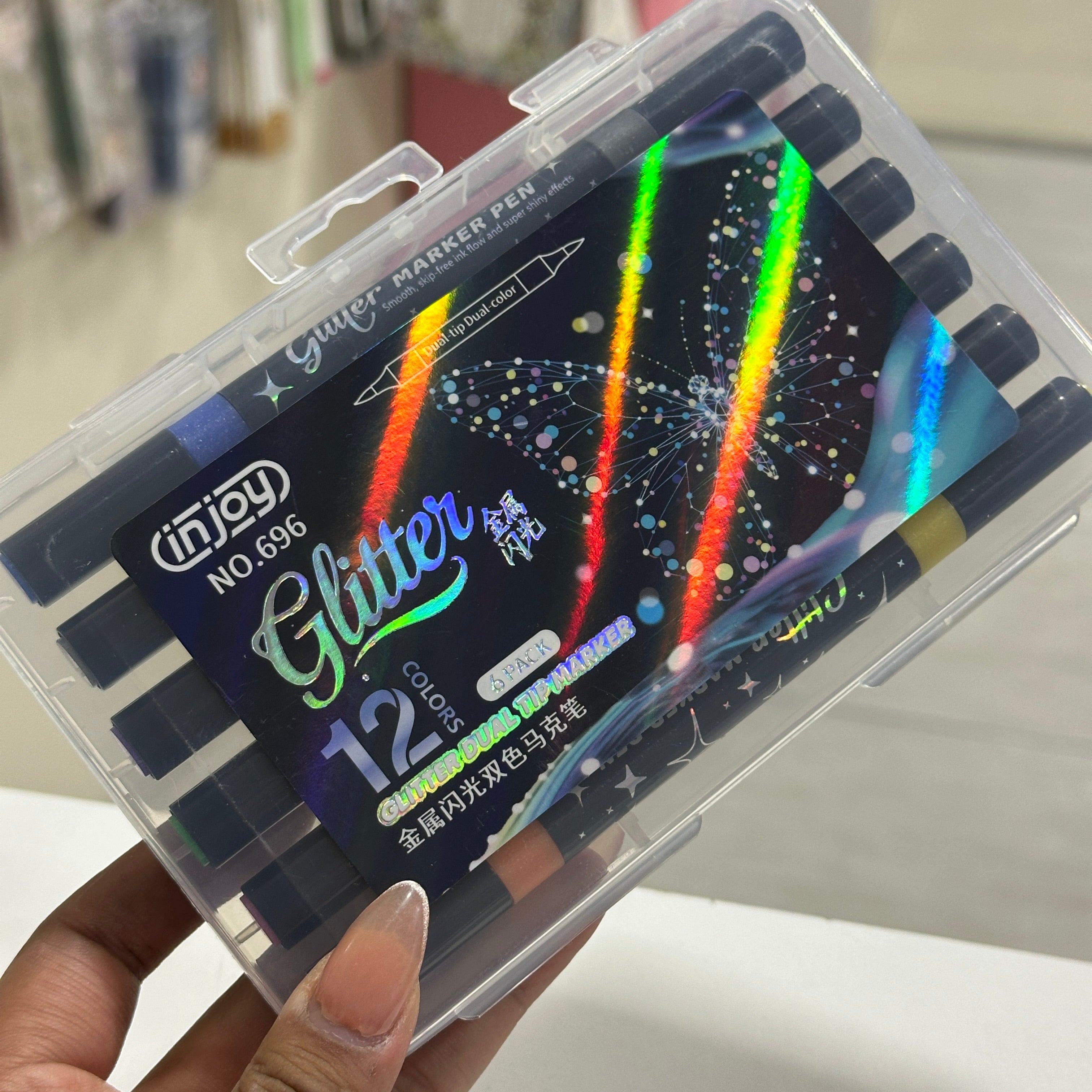 Marcadores Glitter - 12 colores