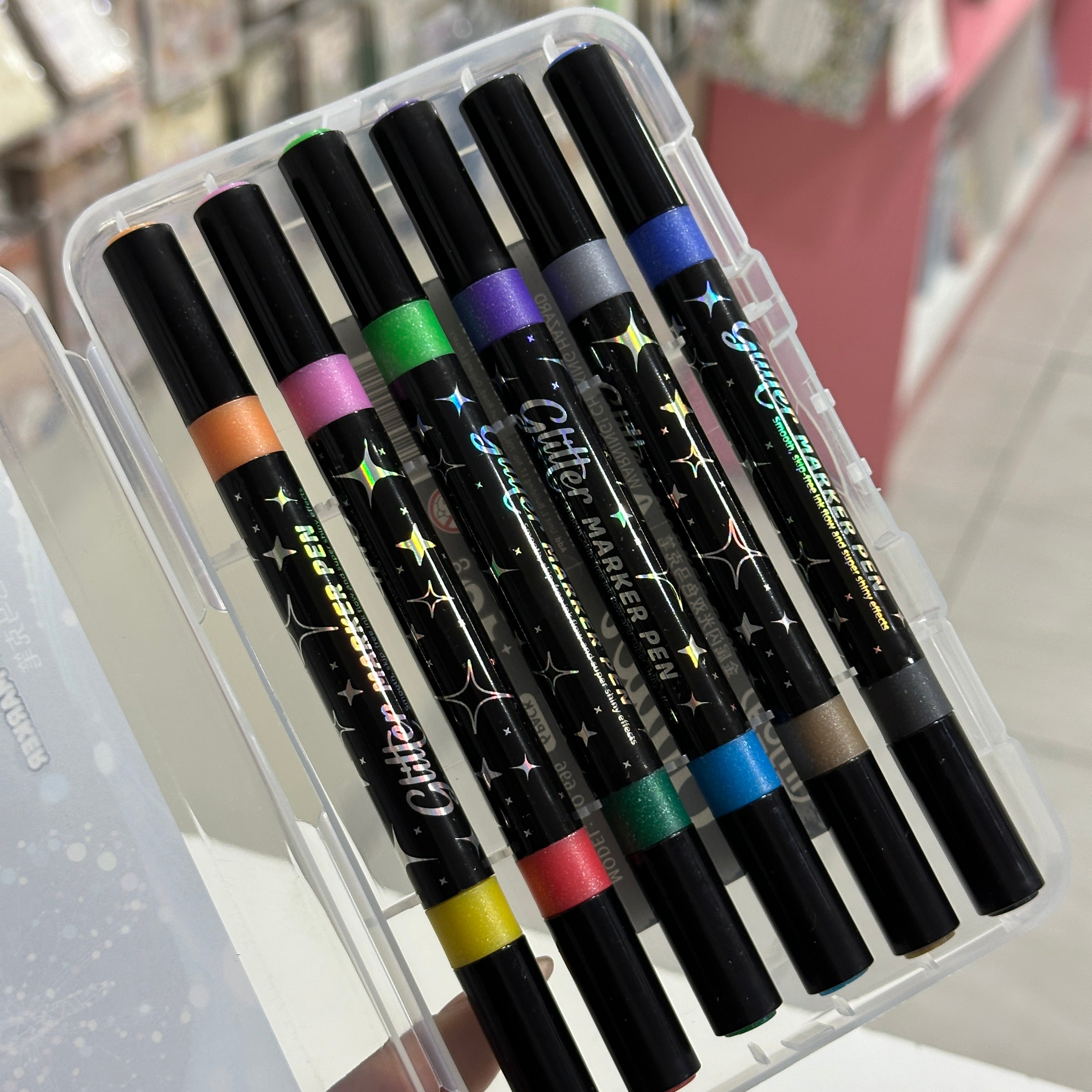 Marcadores Glitter - 12 colores