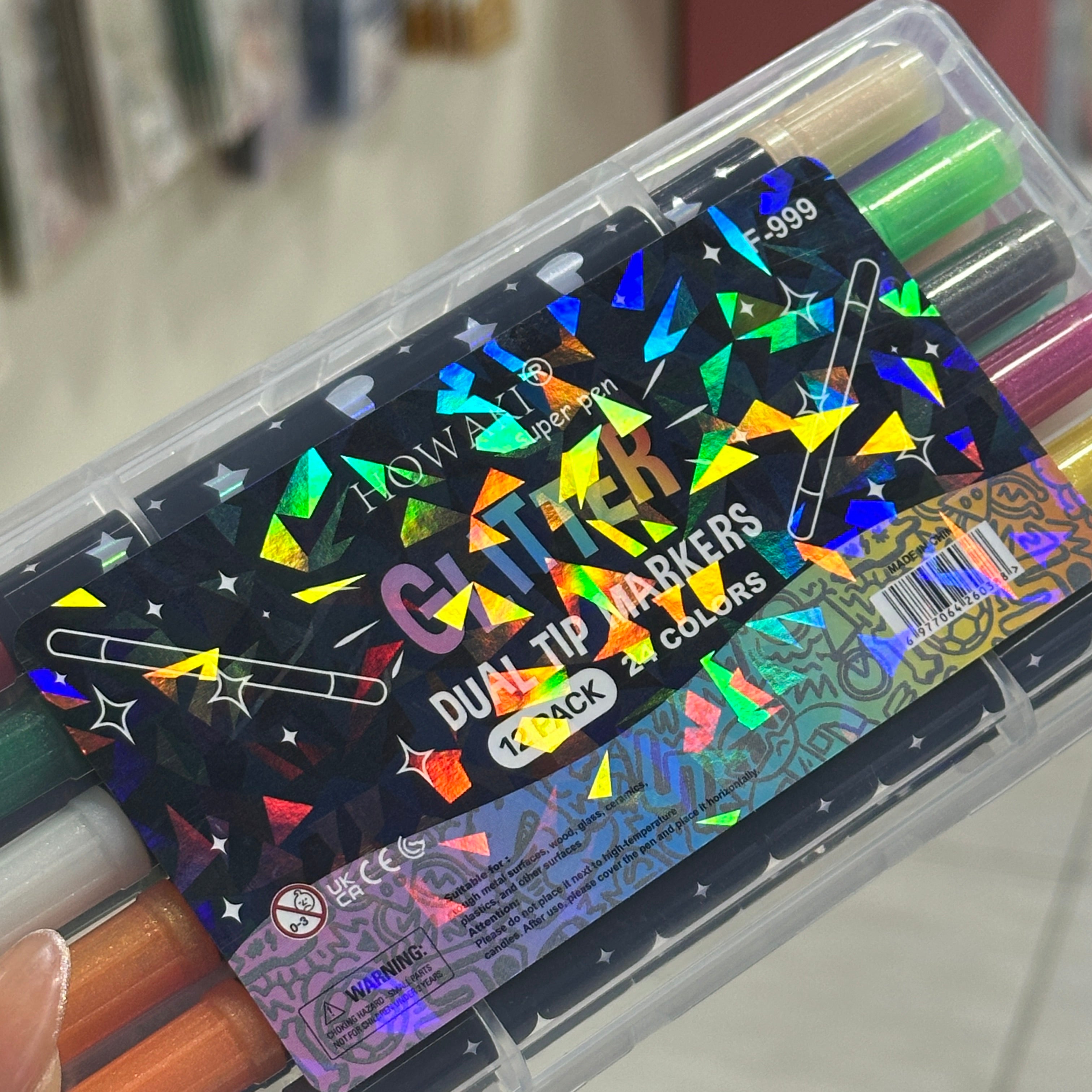Marcadores glitter - 24 colores