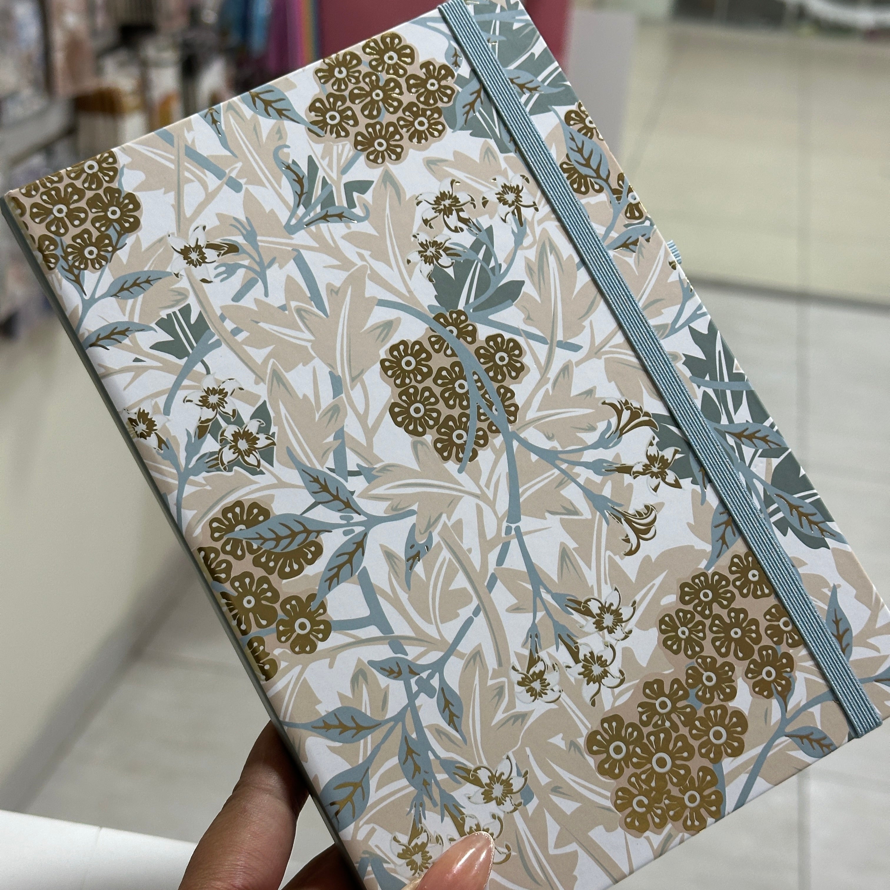 Libretas flores doradas -  Lineas