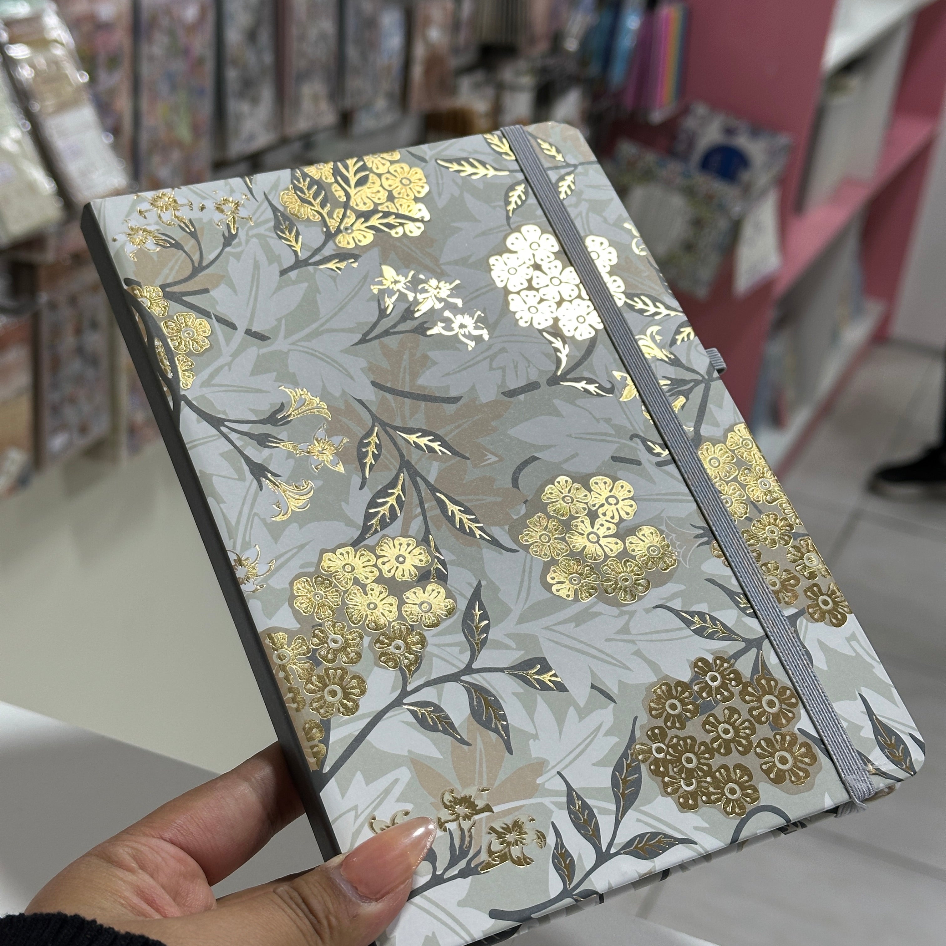 Libretas flores doradas -  Lineas