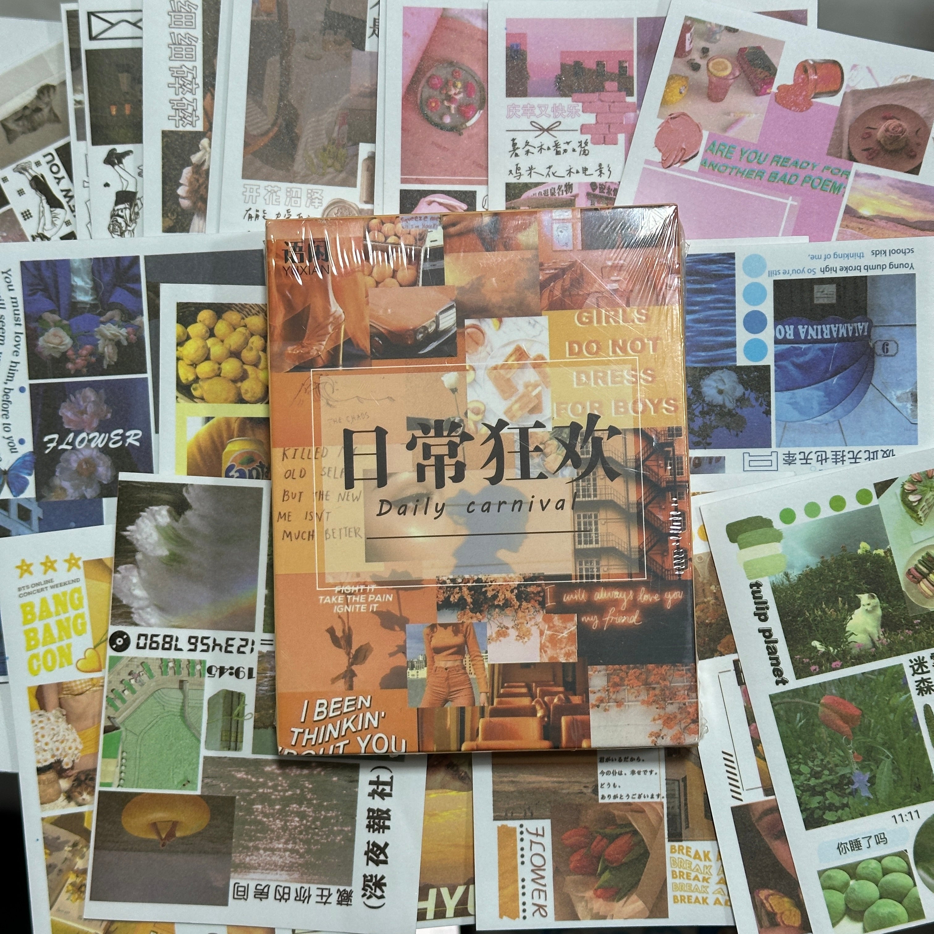 Stickers Aesthetic - 50 hojas