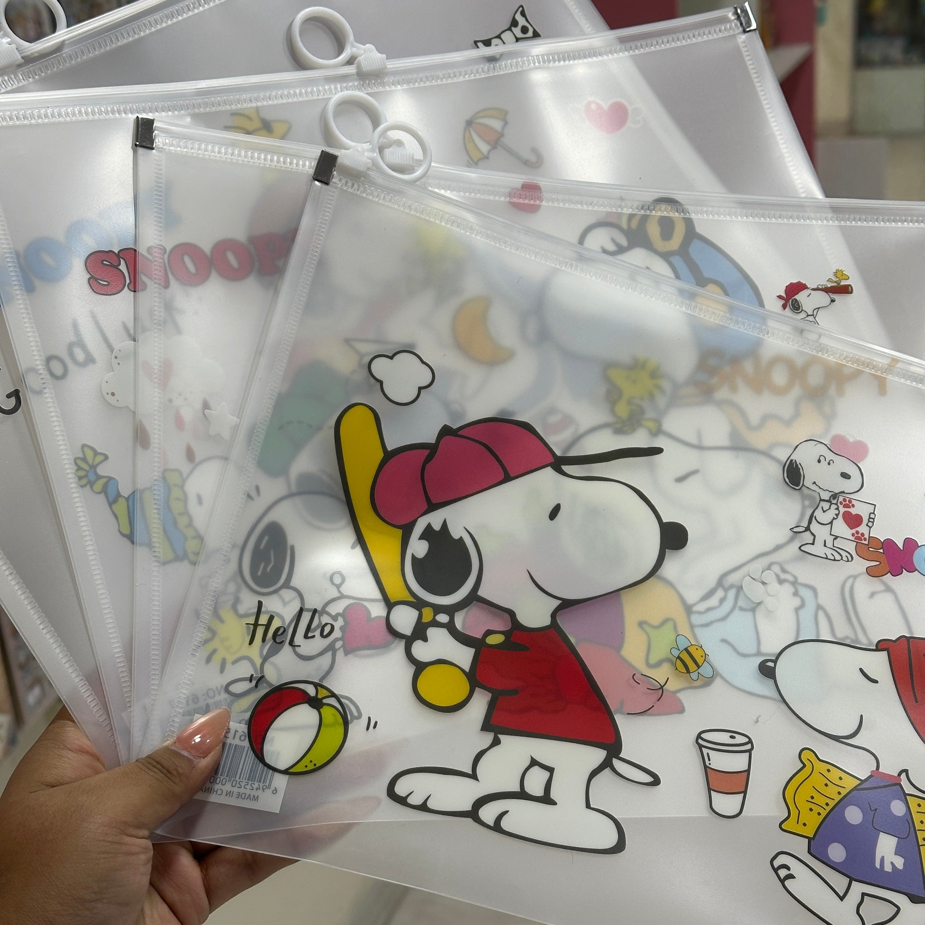 Folder transparente Snoopy