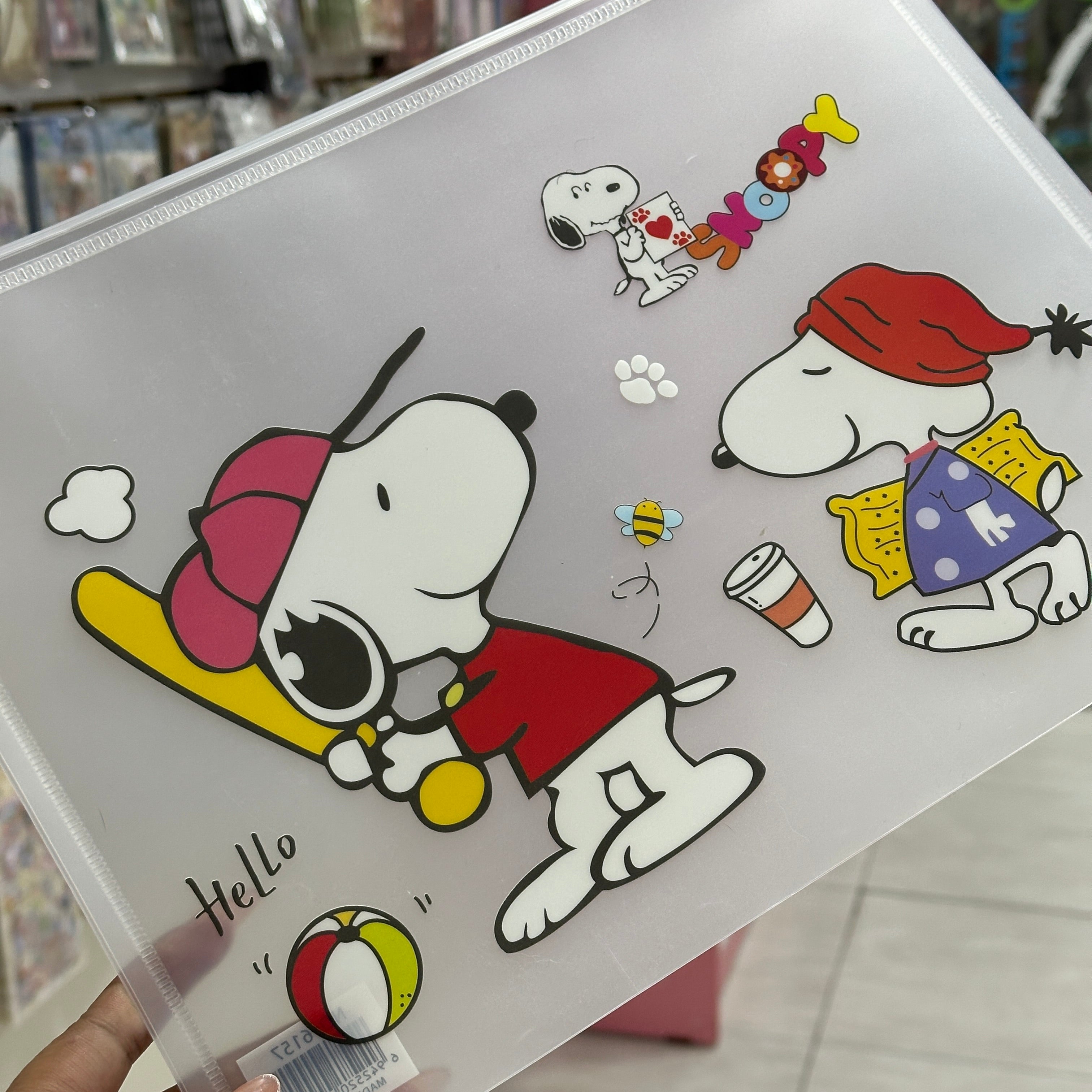 Folder transparente Snoopy
