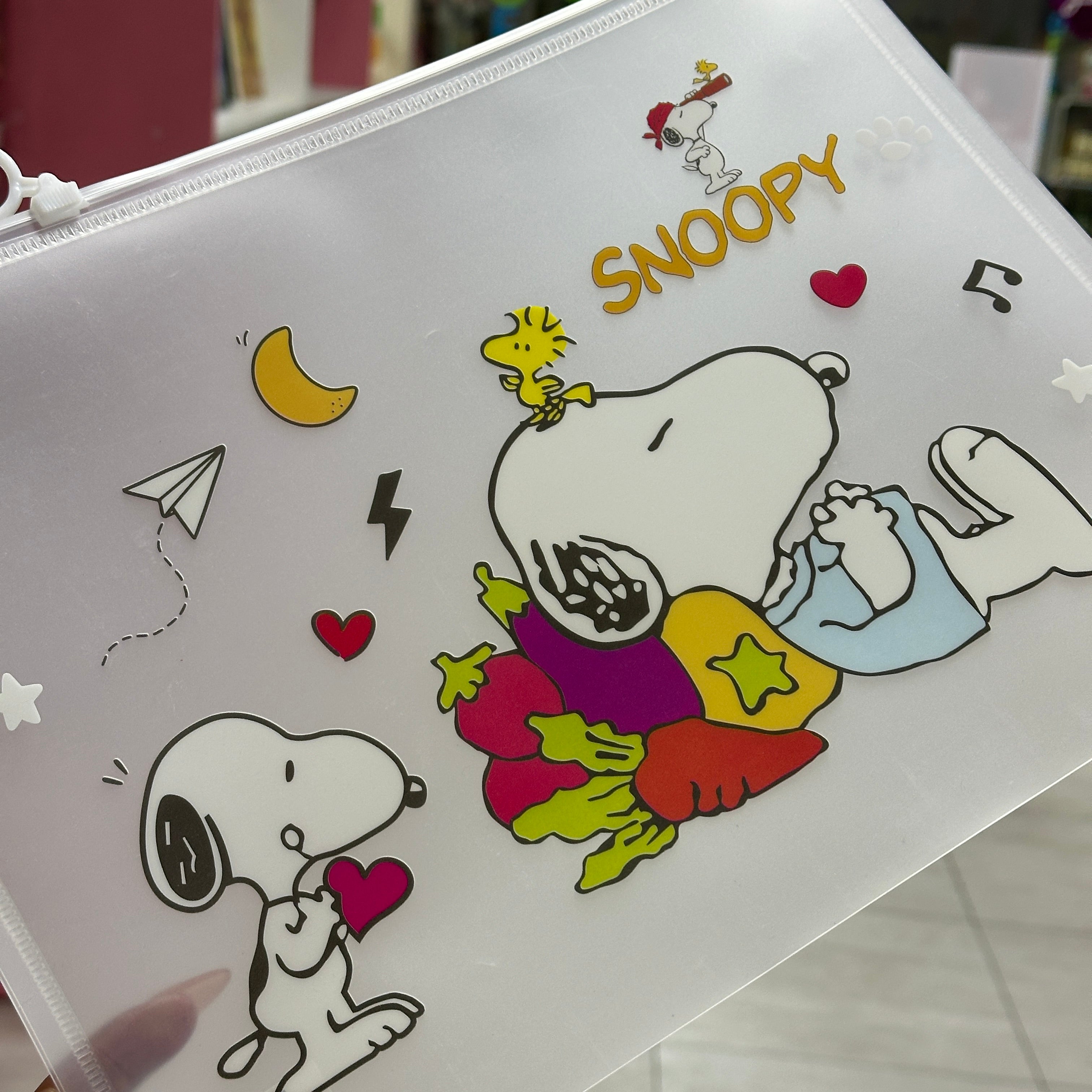 Folder transparente Snoopy