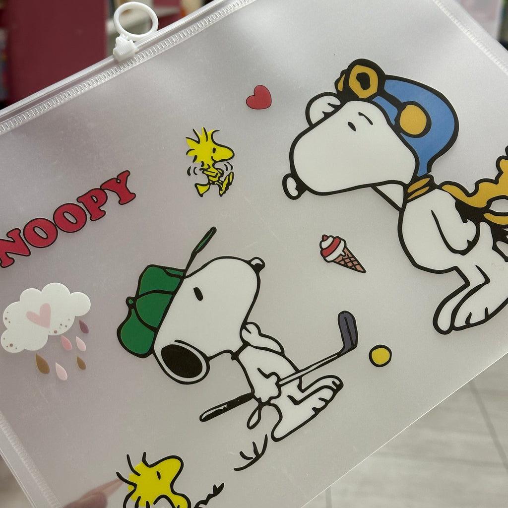 Folder transparente Snoopy