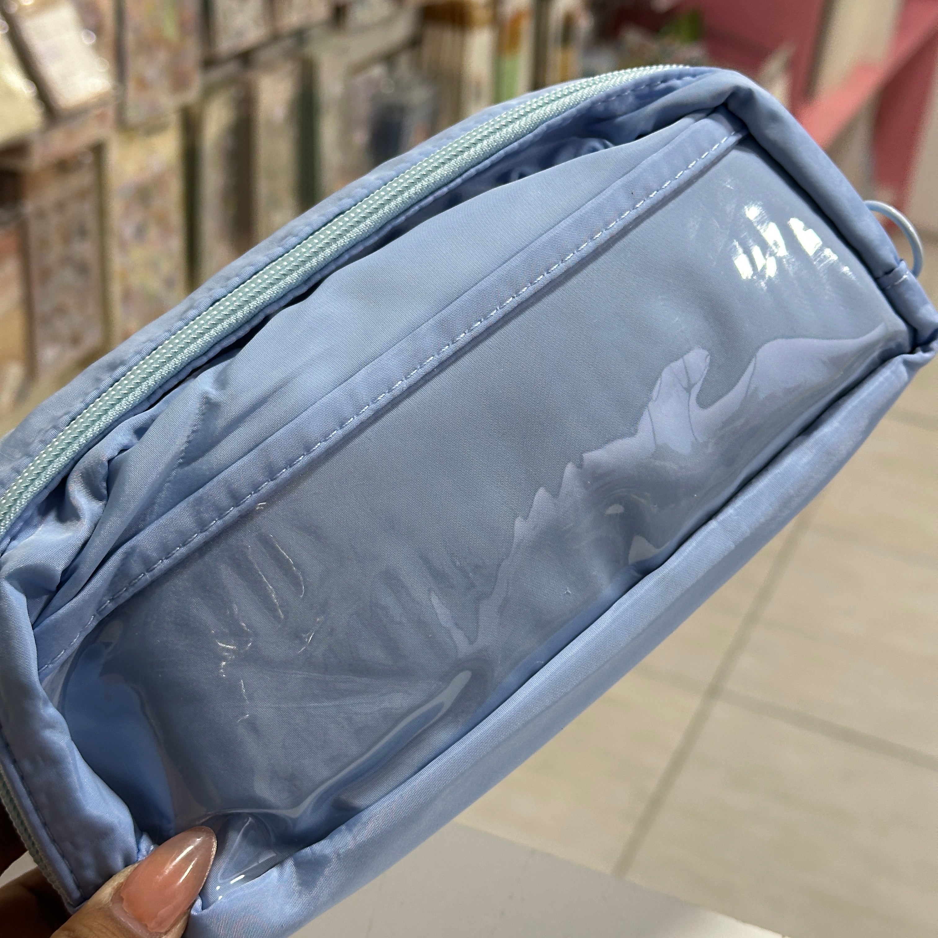 Estuche Bolsillo transparente - 2 cierres